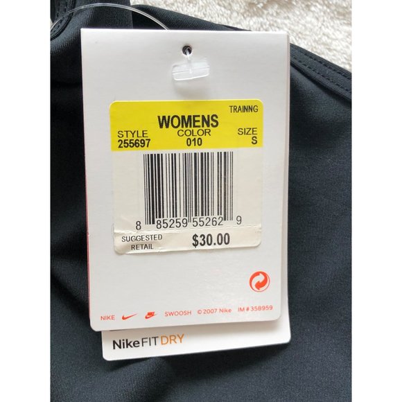 NWT Nike Dri-Fit Black Tank Top - Small - Picture 4 of 6